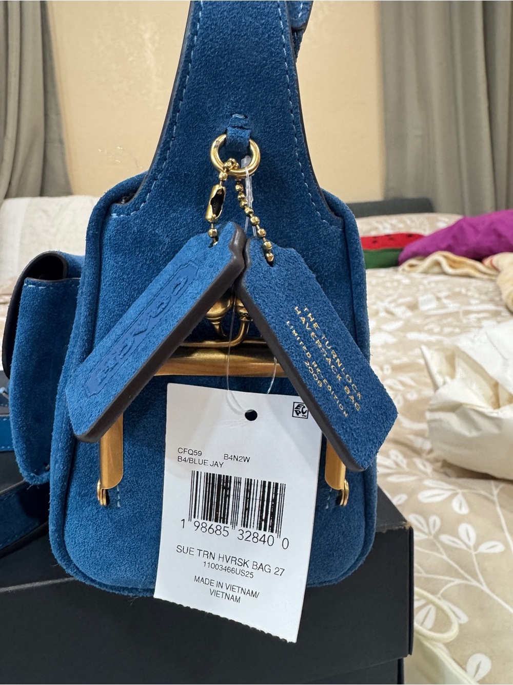 Coach mini Haversack Blue Jay Shoulder/Crossbody Bag - BRAND NEW - Picture 6 of 8